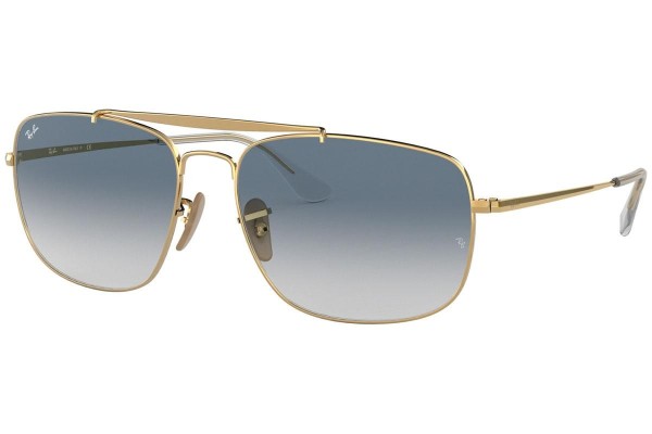 Okulary przeciwsłoneczne Ray-Ban Colonel RB3560 001/3F Kwadratowe Złote