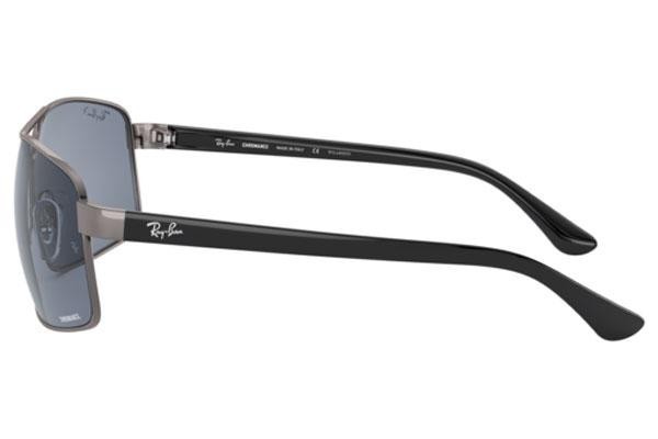 Okulary przeciwsłoneczne Ray-Ban RB3604CH 004/BA Polarized Prostokątne Srebrne