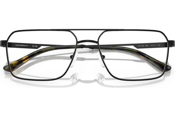 Okulary korekcyjne Emporio Armani EA1166 3001 Kwadratowe Czarne