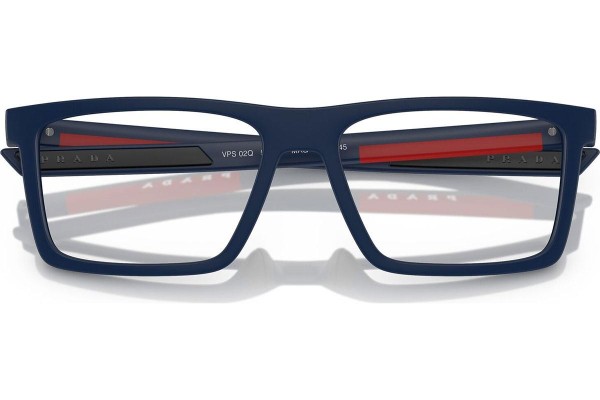 Glasses Prada Linea Rossa PS02QV MAG1O1 Prostokątne Niebieskie