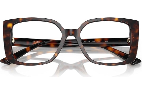 Okulary korekcyjne Jimmy Choo JC3024U 5002 Kocie oczy Havana