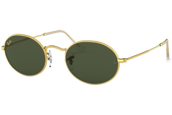 Okulary przeciwsłoneczne Ray-Ban Oval RB3547 919631 Tiny Złote