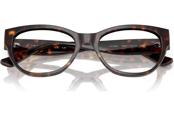 Okulary korekcyjne Vogue Eyewear VO5604 W656 Kocie oczy Havana