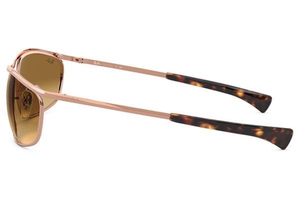 Okulary przeciwsłoneczne Ray-Ban Olympian I Deluxe RB3119M 920251 Prostokątne Złote