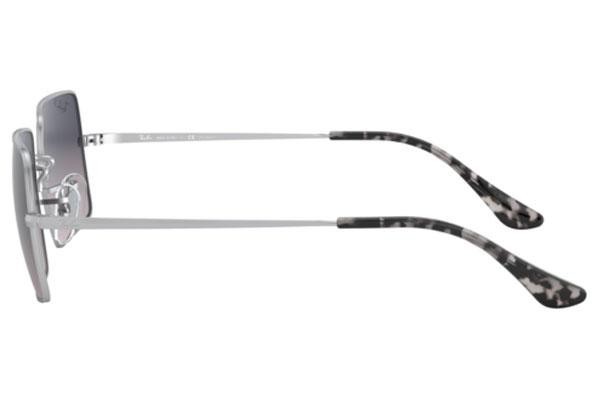 Okulary przeciwsłoneczne Ray-Ban Rectangle RB1969 914978 Polarized Kwadratowe Srebrne