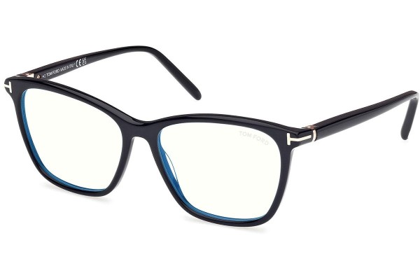 Okulary korekcyjne Tom Ford FT5989-B 001 Kwadratowe Czarne