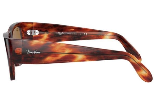 Okulary przeciwsłoneczne Ray-Ban Wayfarer Nomad RB2187 954/33 Kwadratowe Havana
