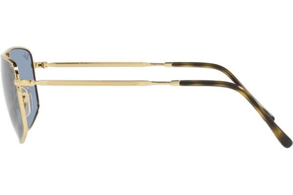 Okulary przeciwsłoneczne Ray-Ban RB3666 001/62 Prostokątne Złote