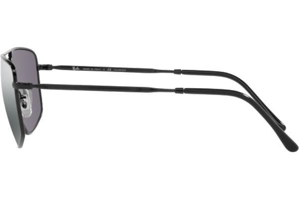 Okulary przeciwsłoneczne Ray-Ban RB3666 002/K3 Polarized Prostokątne Czarne