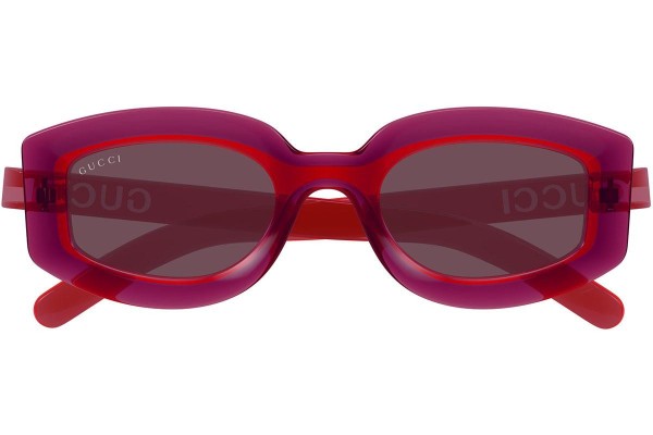Okulary przeciwsłoneczne Gucci GG1719S 004 Prostokątne Czerwone