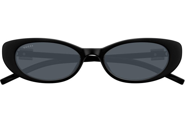 Okulary przeciwsłoneczne Gucci GG1680S 002 Owalne Czarne