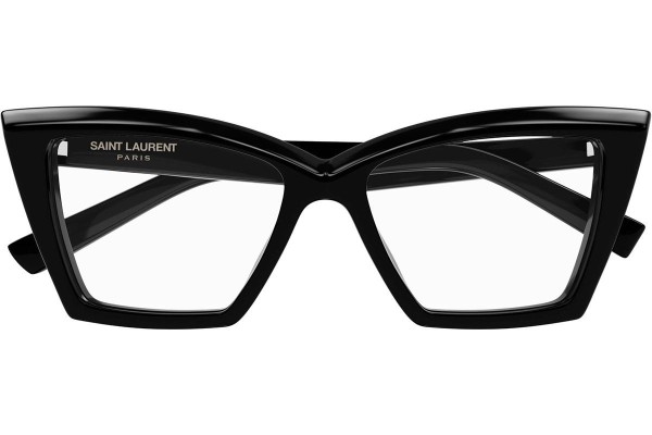 Okulary korekcyjne Saint Laurent SL657OPT 001 Kocie oczy Czarne