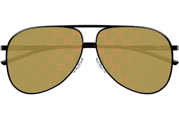 Okulary przeciwsłoneczne Gucci GG1677S 005 Pilotki (Aviator) Czarne