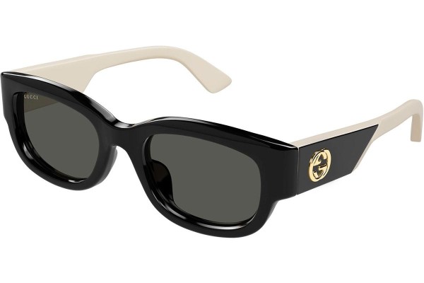 Okulary przeciwsłoneczne Gucci GG1667SK 001 Kwadratowe Czarne