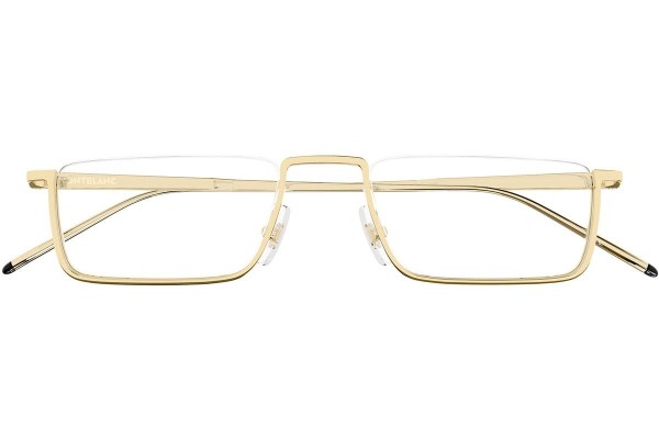 Okulary korekcyjne Mont Blanc MB0370O 001 Prostokątne Złote