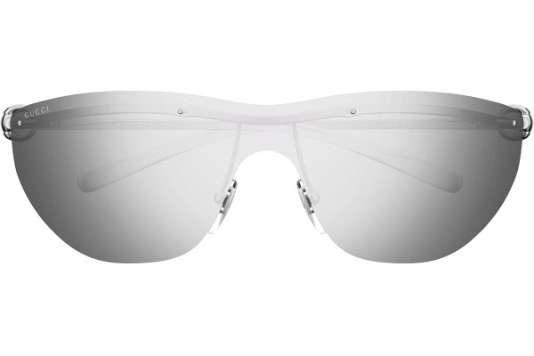 Okulary przeciwsłoneczne Gucci GG1700S 002 Pojedyncze | Shield Srebrne