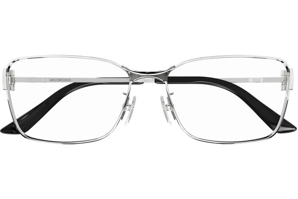 Okulary korekcyjne Balenciaga BB0375OA 003 Kwadratowe Srebrne