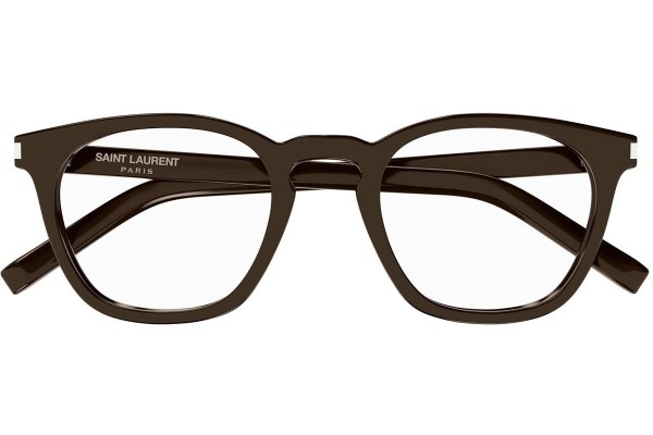 Okulary korekcyjne Saint Laurent SL28 OPT 009 Okrągłe Brązowe