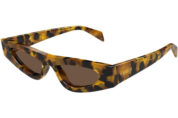 Okulary przeciwsłoneczne Gucci GG1779S 004 Kocie oczy Havana