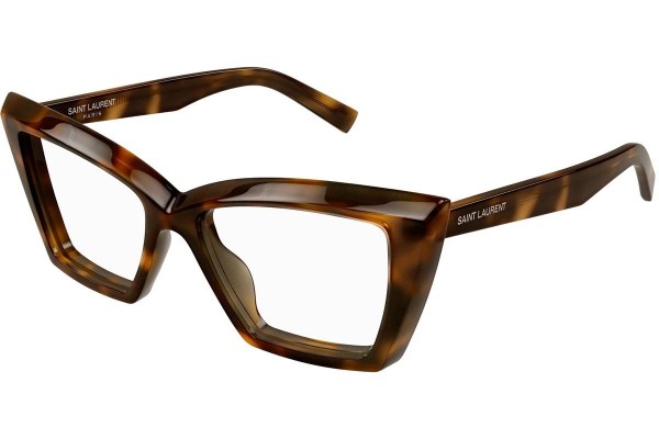 Okulary korekcyjne Saint Laurent SL657OPT 002 Kocie oczy Havana