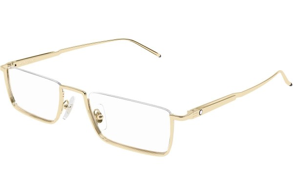 Okulary korekcyjne Mont Blanc MB0370O 001 Prostokątne Złote
