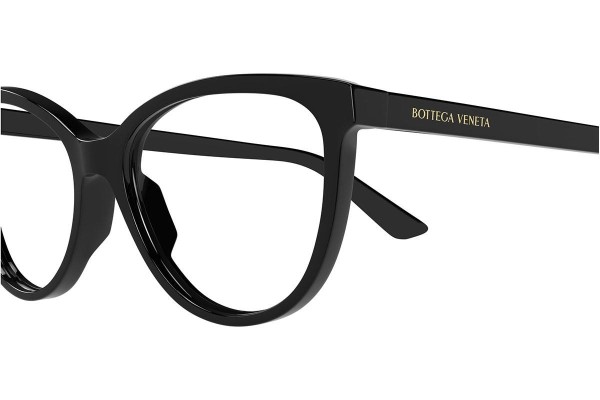 Glasses Bottega Veneta BV1313O 006 Kwadratowe Czarne