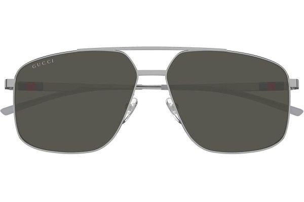 Okulary przeciwsłoneczne Gucci GG1676S 001 Pilotki (Aviator) Srebrne