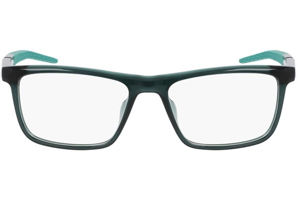 Glasses Nike 7057 301 Prostokątne Zielone