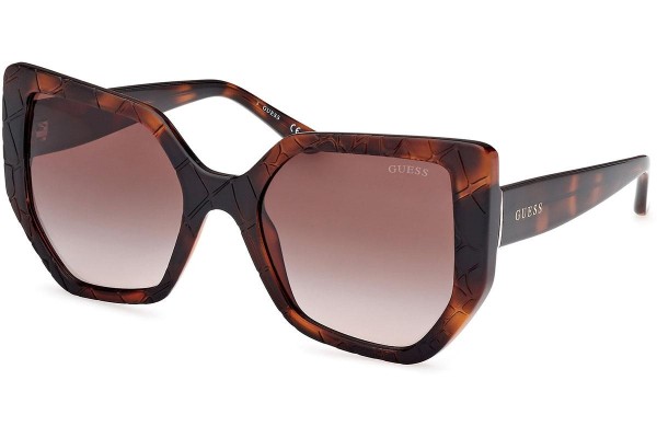 Okulary przeciwsłoneczne Guess GU00153 52F Kocie oczy Havana