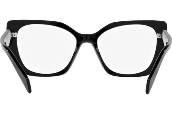 Okulary korekcyjne Prada PR18WV 1AB1O1 Kwadratowe Czarne