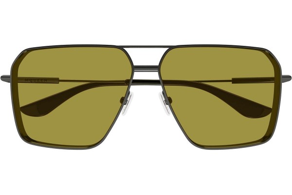 Okulary przeciwsłoneczne Alexander McQueen AM0500S 004 Kwadratowe Szare