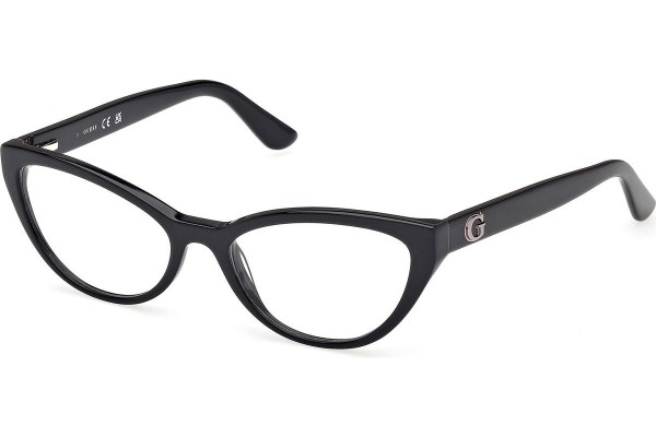 Okulary korekcyjne Guess GU50236 001 Kocie oczy Czarne