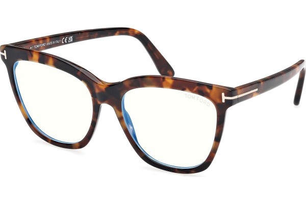 Okulary korekcyjne Tom Ford FT6042-B 052 Kocie oczy Havana