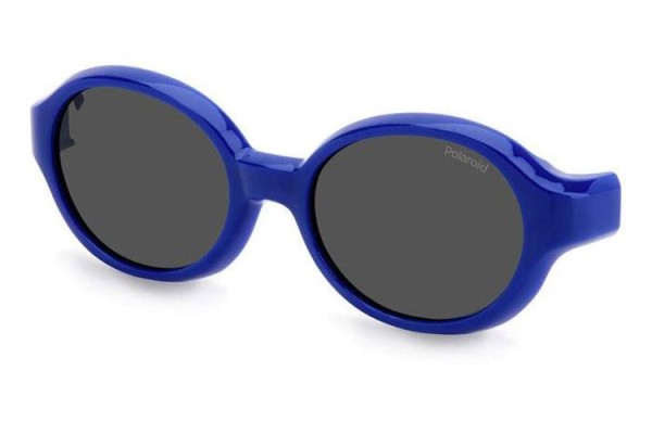 Ochelari de soare Polaroid Junior PLDK004CL-ON PJP Ovali Albaștri