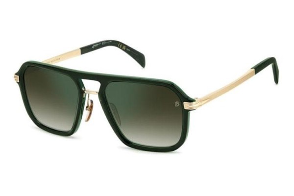 Okulary przeciwsłoneczne David Beckham DB7136/S GC1/CS Kwadratowe Zielone