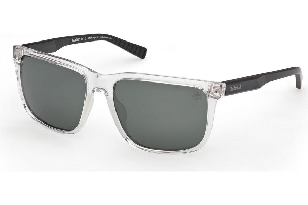 Okulary przeciwsłoneczne Timberland TB00037 26R Polarized Kwadratowe Przezroczyste