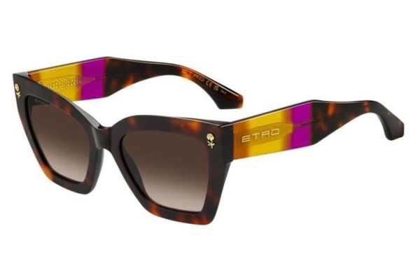 Ochelari de soare Etro ETRO0090/S 086/HA Cat Eye Havana