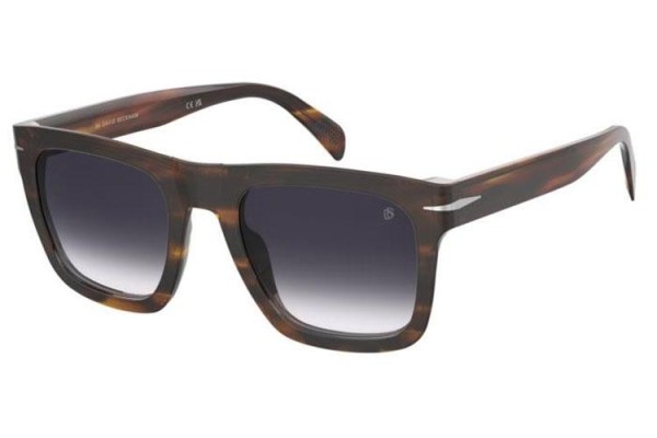 Ochelari de soare David Beckham DB7000/SFLAT WR9/DG Dreptunghiulari Havana