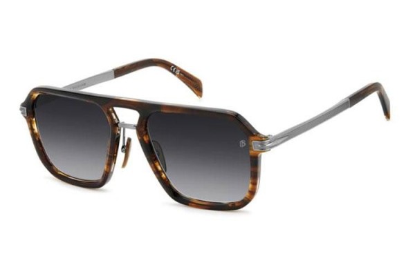 Okulary przeciwsłoneczne David Beckham DB7136/S 6C5/9O Kwadratowe Havana