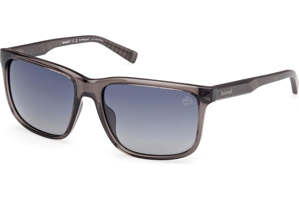 Okulary przeciwsłoneczne Timberland TB00037 20D Polarized Kwadratowe Szare