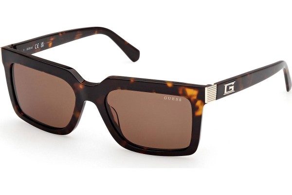 Okulary przeciwsłoneczne Guess GU00213 52E Prostokątne Havana