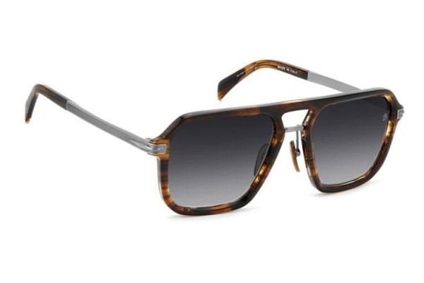 Okulary przeciwsłoneczne David Beckham DB7136/S 6C5/9O Kwadratowe Havana