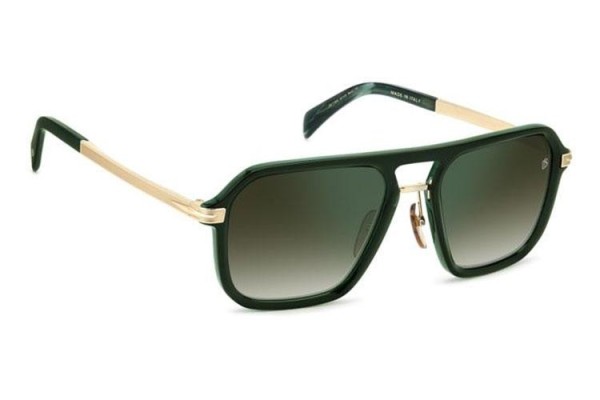 Okulary przeciwsłoneczne David Beckham DB7136/S GC1/CS Kwadratowe Zielone