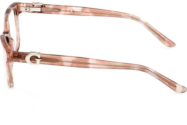 Okulary korekcyjne Guess GU50227 059 Kwadratowe Brązowe