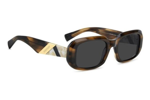 Okulary przeciwsłoneczne Missoni MIS0220/S KVI/IR Prostokątne Havana