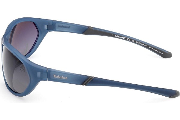 Zonnebril Timberland TB00035 91D Polarized Rechthoekige Blauw