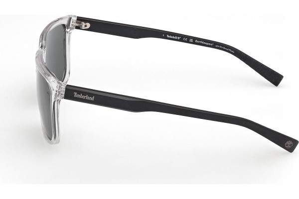 Okulary przeciwsłoneczne Timberland TB00037 26R Polarized Kwadratowe Przezroczyste