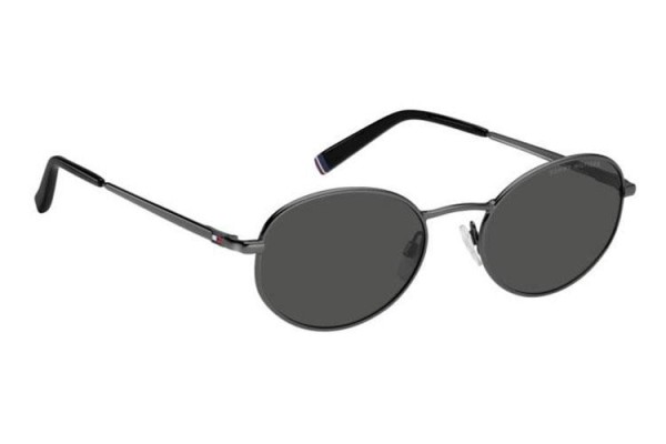 Ochelari de soare Tommy Hilfiger TH2219/S KJ1/IR Ovali Gri