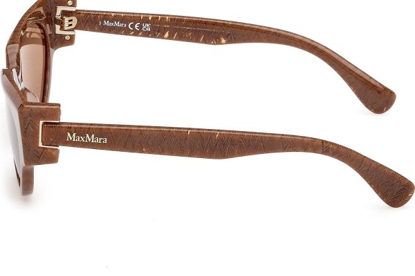 Okulary przeciwsłoneczne Max Mara Clip-1 MM0139 56E Kocie oczy Havana