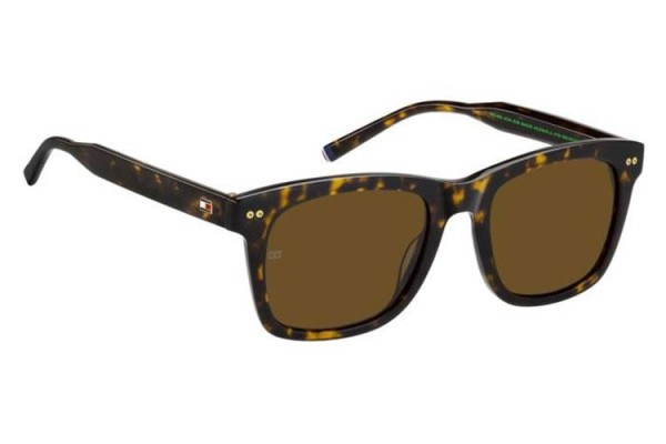 Ochelari de soare Tommy Hilfiger TH2184/S 086/70 Pătrați Havana